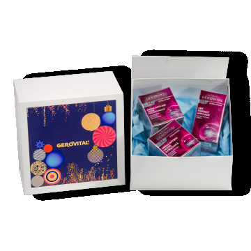 Set Cadou Gerovital H3 Evolution: Cremă Antirid De Zi,  Ser Perfect Anti-age și Cremă Anti-age Intens Restructurantă