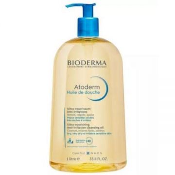 Ulei de dus Bioderma Atoderm pentru piele uscata/foarte uscata/sensibila, 1000 ml
