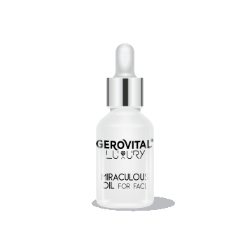 Ulei Miraculos Pentru Față Cu Vitamina A și E  Nutriție Intensă și Redensificare, Gerovital Luxury, 15 Ml