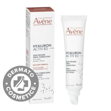 Crema de ochi cu tripla actiune Hyaluron Activ B3, 15ml, Avene