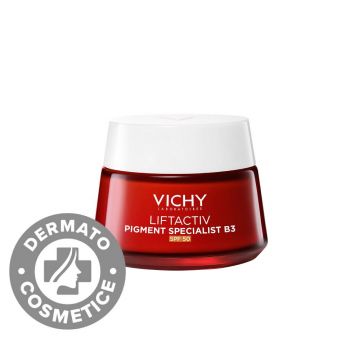Crema de zi pentru corectarea tenului cu pete pigmentare B3 Liftactiv Specialist SPF50, 50ml, Vichy