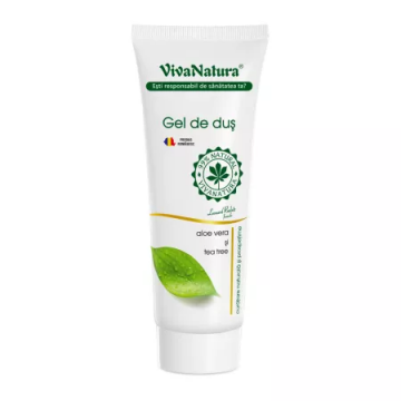 Gel de dus cu aloe vera si tea tree, 250ml, VivaNatura