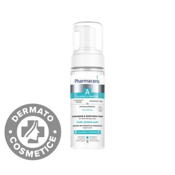 Spuma de curatare ten sensibil & ochi Puri-Sensilium A, 150ml, Pharmaceris