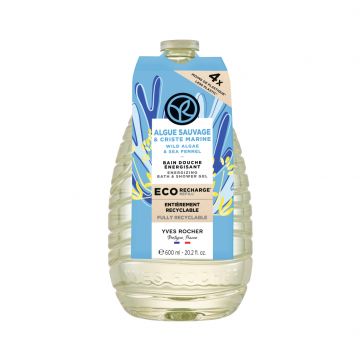 Rezerva gel de dus cu alge salbatice si fenicul marin, 600ml, Yves Rocher