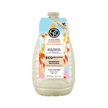 Rezerva gel de dus cu ovaz si hrisca, 600ml, Yves Rocher