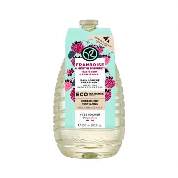 Rezerva gel de dus cu zmeura si menta piperata, 600ml, Yves Rocher