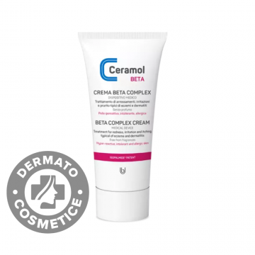 Tratament pentru eczeme, dermatite si roseata Beta, 50ml, Ceramol