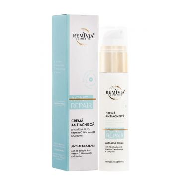 Crema antiacneica cu 2% acid salicilic, 50ml, Remivia