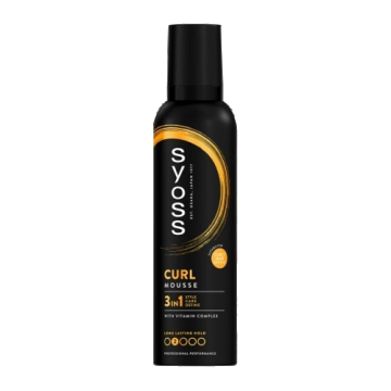 Spuma de par pentru bucle definite Curl Control, 250ml, Syoss