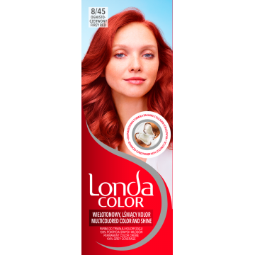 Vopsea de par permanenta 8/45 Firey Red, 110ml, Londa