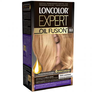 Vopsea de par permanenta Expert Oil Fusion Nr. 10.0, 115ml, Loncolor