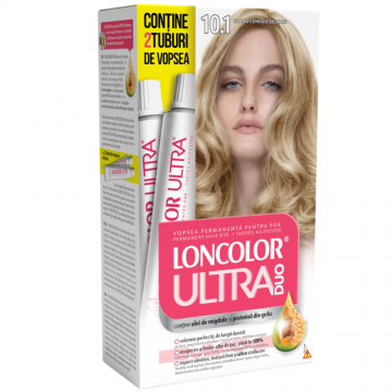 Vopsea de par permanenta Ultra Duo Max Nr. 10.1, 200ml, Loncolor