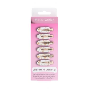 Agrafe de par Gold Flake No Crease, 6 bucati, Brushworks