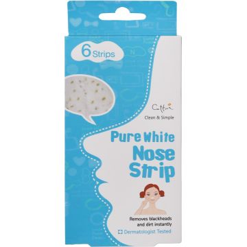 Benzi exfoliante anti puncte negre pentru zona nasului, 6 bucati, Cettua