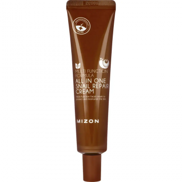 Crema de fata reparatoare cu extract de melc All In One, 35ml, Mizon