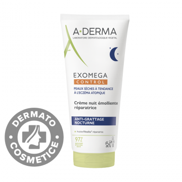Crema de noapte reparatoare Exomega Control, 200ml, A-Derma