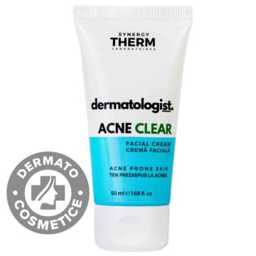Crema pentru ten acneic Dermatologist Acne Clear, 50ml, Synergy Therm
