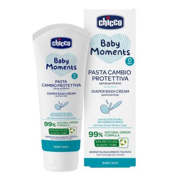 Crema reparatoare pentru iritatii de scutec cu panthenol si oxid de zinc 15%, 100ml, Chicco