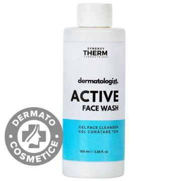 Gel de curatare fata Dermatologist Active Face Wash, 100ml, Synergy Therm