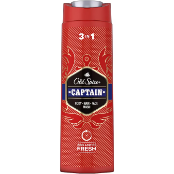 Gel de dus Captain, 400ml, Old Spice