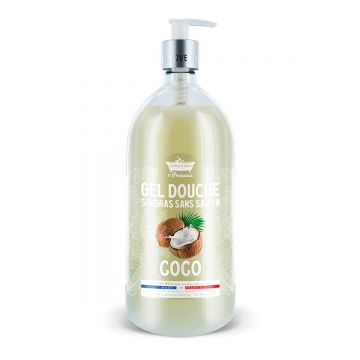 Gel de dus cu Cocos Surgras fara sapun, 1l, Les Petites Bains de Provence
