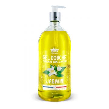 Gel de dus cu Iasomie Surgras fara sapun, 1l, Les Petites Bains de Provence