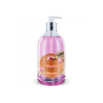 Gel de dus cu Magnolie Surgras fara sapun, 500ml, Les Petites Bains de Provence