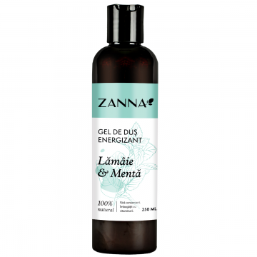 Gel de dus energizant cu lamaie si menta, 250ml, Zanna