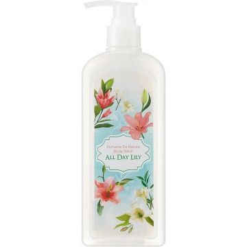 Gel de dus hidratant All Day Lily Perfume de Nature, 345ml, Nature Republic