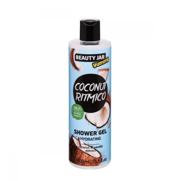 Gel de dus hidratant cu extract de cocos si vanilie Coconut Ritmico Yummy, 400ml, Beauty Jar