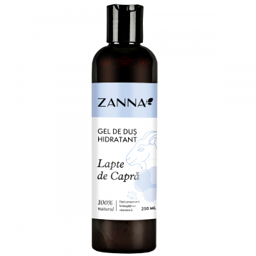 Gel de dus hidratant cu lapte de capra, 250ml, Zanna