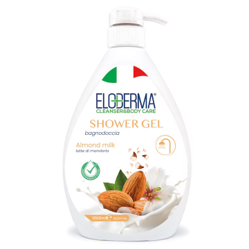 Gel de dus Lapte de migdale, 1000ml, Eloderma