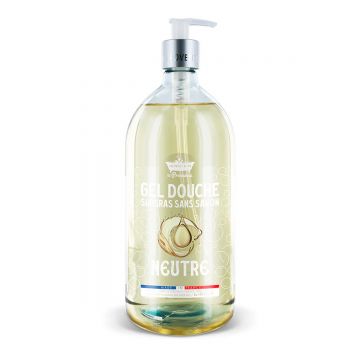 Gel de dus neutru Surgras fara sapun, 1l, Les Petites Bains de Provence