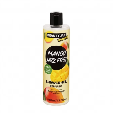 Gel de dus reparator cu extract de mango si ananas Mango Jazz Fest Yummy, 400ml, Beauty Jar
