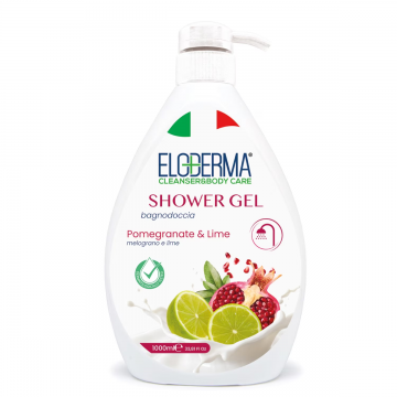 Gel de dus Rodie si lime, 1000ml, Eloderma