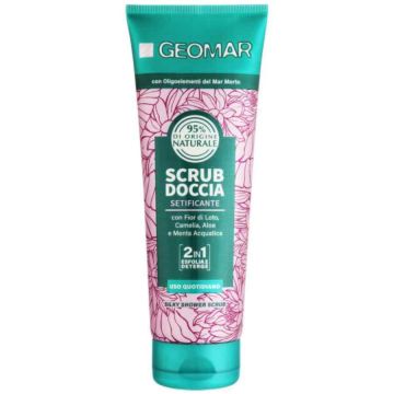 Gel de dus scrub Silky, 250ml, Geomar