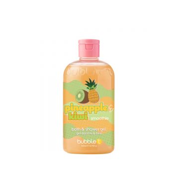 Gel de dus si baie cu aroma de ananas si kiwi, 500ml, Bubble T