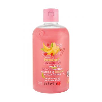 Gel de dus si baie cu aroma de capsuni si banana, 500ml, Bubble T