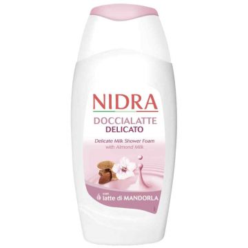 Gel de dus spuma cu lapte de migdale delicat, 250ml, Nidra