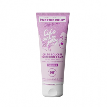 Gel fara clatire pentru bucle definite cu ulei de cocos organic, 200ml, Energie Fruit