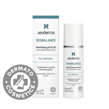 Gel matifiant pentru ten mixt si gras Plus Sesbalance, 30ml, Sesderma
