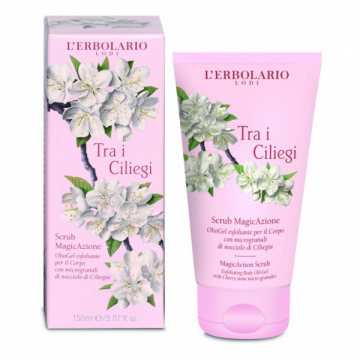 L'Erbolario Gel exfoliant pentru corp Tra i Ciliegi, 150ml