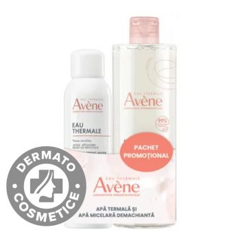 Pachet Apa micelara demachianta 400ml + Apa termala spray 150ml, Avene