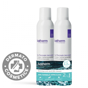 Pachet Apa termala Herculane 1+1 Gratuit, 2 x 200ml, Ivatherm