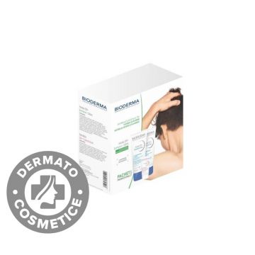Pachet Sampon Node DS+ 2 x 125ml + Crema Sensibio DS 5ml, Bioderma