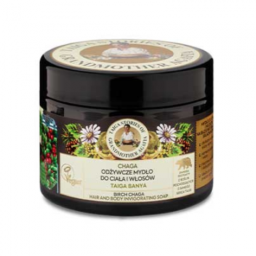 Sapun revigorant natural pentru par si corp cu mesteacan, 300ml, Bunica Agafia