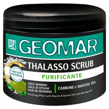 Scrub purifiant cu carbon & ceai matcha Thalasso, 600g, Geomar