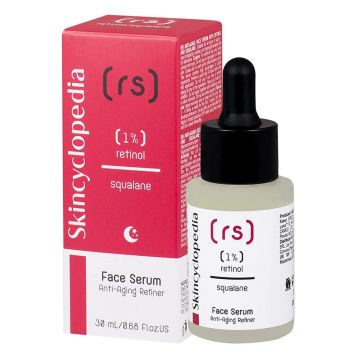 Ser facial cu 1% retinol + squalane, 30ml, Skincyclopedia