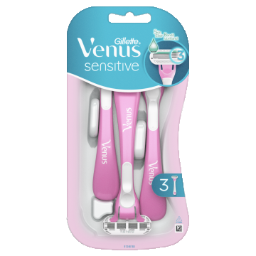 Set aparate de ras de unica folosinta Venus Sensitive, 3 bucati, Gillette