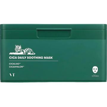 Set masti calmante pentru fata Cica Daily Soothing, 30 bucati, VT Cosmetics